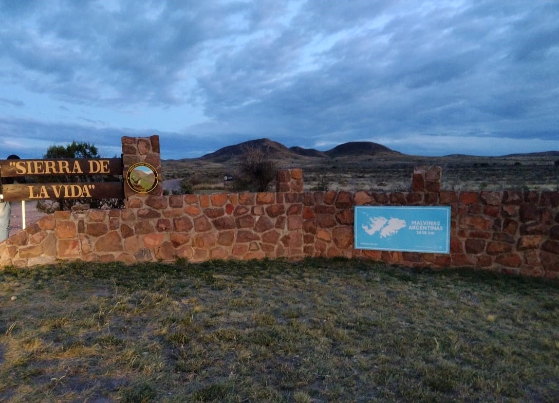 Entrada al Parque Nacional Lihué Calel, La Pampa, Argentina