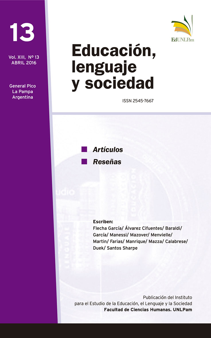 REVISTA DEL INSTITUTO EDUCACIÓN, LENGUAJE, Y SOCIEDAD